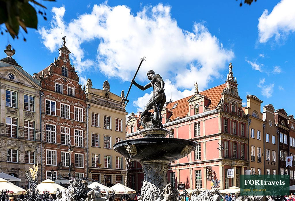Fontanna Neptuna na Długim Targu w Gdańsku
